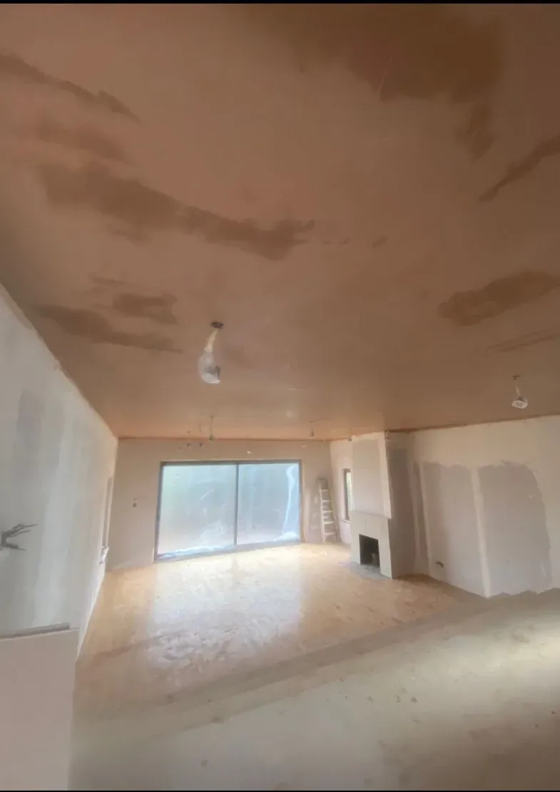 A large ceiling skimmed and finished flat